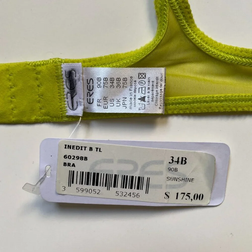 ERES Look Through Sunshine Wireless Bra Size 34 B, NWT - Picture 3 of 3